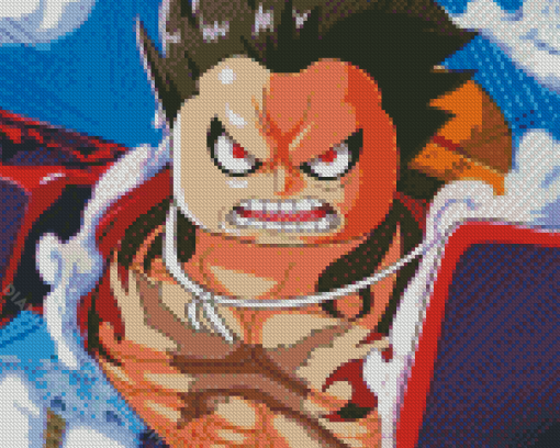 Cool Luffy Gear 4 One Piece Diamond Paintings