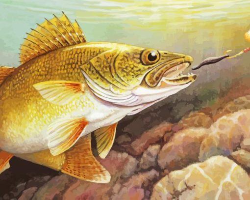 Cool Walleye Fishing Diamond Paintings