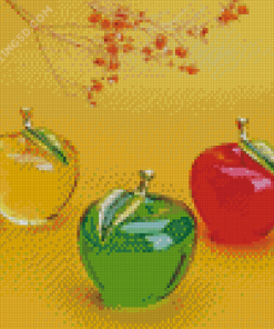 Crystal Glass Apples Diamond Paintings