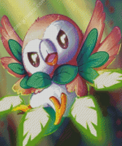 Cute Rowlet Anime Diamond Paintings