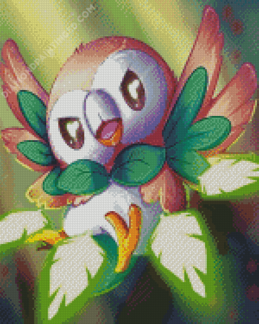 Cute Rowlet Anime Diamond Paintings