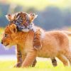 Cute Tiger Cubs Diamond Paintings