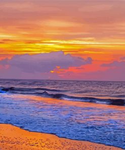 Golden Sunrise Ocean Isle Beach Diamond Paintings