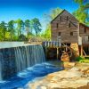 Historic Yates Mill Country Park Raleigh North Carolina Diamond Paintings