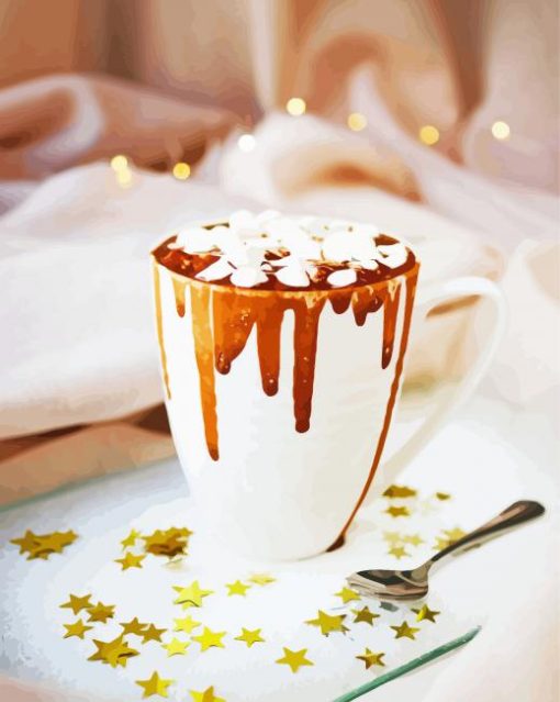 Hot Chocolate Winter Drink Diamond Paintings