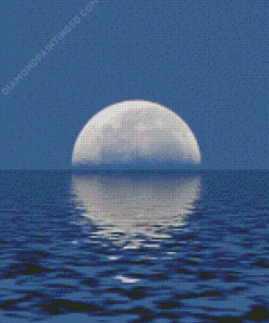 Moon Over Sea Art Diamond Paintings