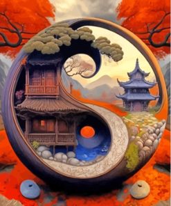 Peaceful Yin Yang Diamond Paintings