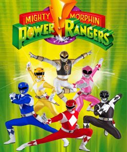 Power Rangers Mighty Morphin Poster Diamond Paintings