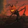 Pumpkin Scary Monster Halloween Art Diamond Paintings