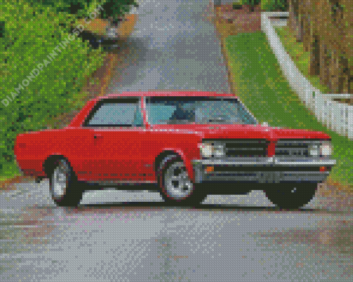 Red 1964 GTO Diamond Paintings