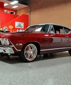 Red 68 Chevelle Diamond Paintings