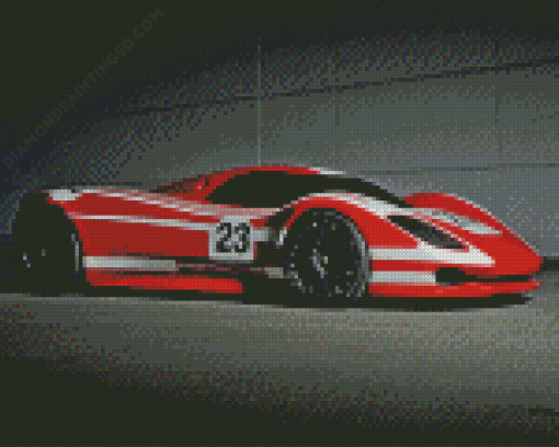 Red Porsche 917 Diamond Paintings