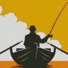 Rowing Silhouette Art Diamond Paintings