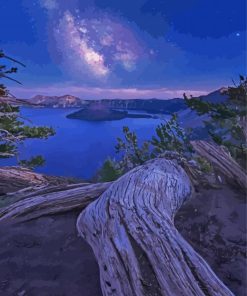 Starry Night Midnight Lake Diamond Paintings