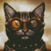 Steampunk Cat Diamond Paintings