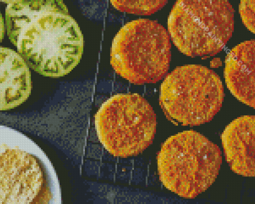 Tasty Fried Green Tomatoes Diamond Paintings