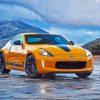 Yellow Nissan 370 Z Diamond Paintings