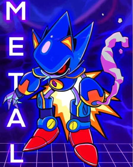 Aesthetic Metal Sonic Diamond Paintings