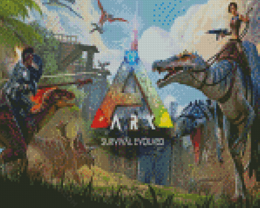 Ark Survival Evolved Game Poster Diamond Paintings