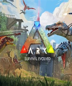 Ark Survival Evolved Game Poster Diamond Paintings