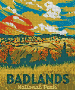 Badlands National Park Black Hills Poster Diamond Paintings