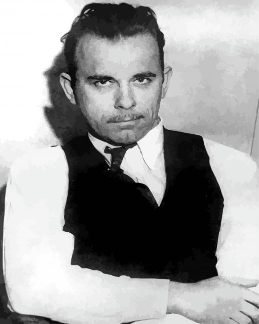 Black And White John Dillinger Diamond Paintings