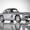 Black And White Mercedes SL 300 Diamond Paintings