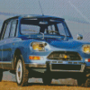 Blue Citroen Ami 8 Diamond Paintings