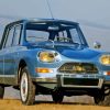 Blue Citroen Ami 8 Diamond Paintings