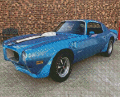 Blue Classic 1970 Firebird Diamond Paintings