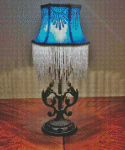 Blue Victorian Lampshade Diamond Paintings