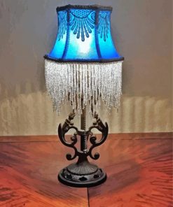 Blue Victorian Lampshade Diamond Paintings