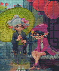 Callie And Marie Splatoon 3 Game Diamond Paintings