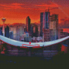 Canada Calgary Sunset Diamond Paintings