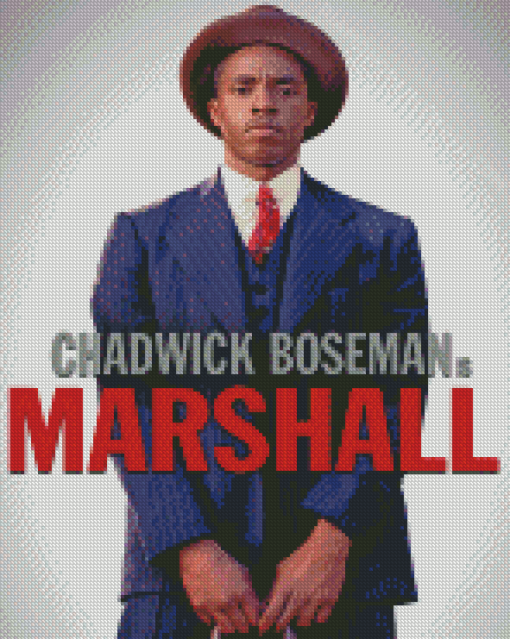 Chadwick Boseman Marshall Diamond Paintings