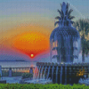 Charleston Pineapple Sunset Diamond Paintings