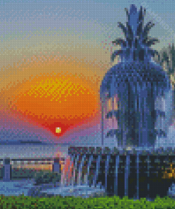 Charleston Pineapple Sunset Diamond Paintings