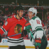 Chicago Blackhawks VS Minnesota Wild Players Diamond Paintings