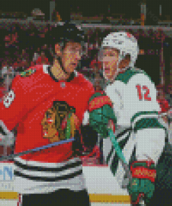 Chicago Blackhawks VS Minnesota Wild Players Diamond Paintings