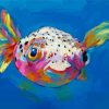 Colorful Puffer Fish Diamond Paintings