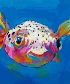 Colorful Puffer Fish Diamond Paintings