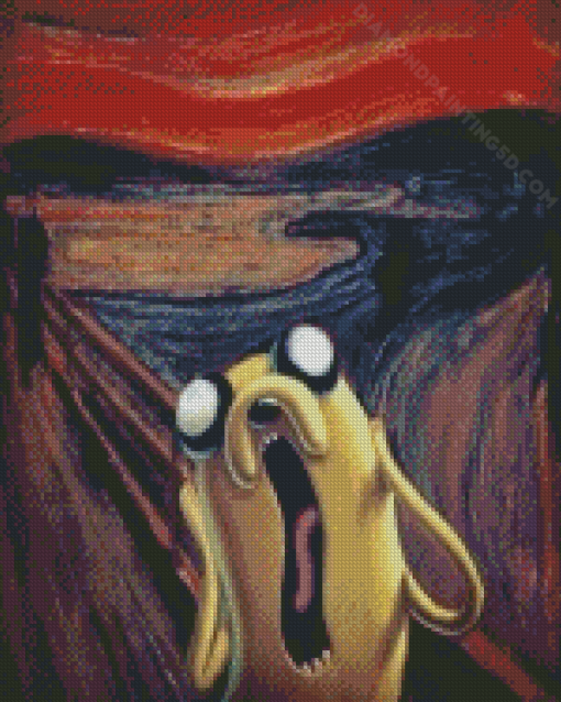 Jake The Dog Screaming Diamond Paintings