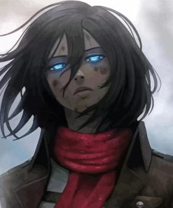 Mikasa Ackerman Anime Character Diamond Paintings