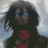 Mikasa Ackerman Anime Character Diamond Paintings