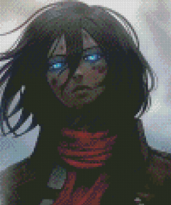 Mikasa Ackerman Anime Character Diamond Paintings