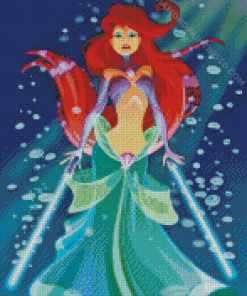 Modern Disney Princess Ariel Mermaid Diamond Paintings