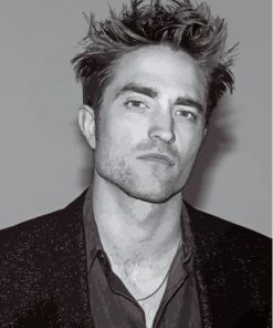 Monochrome Robert Pattinson Diamond Paintings