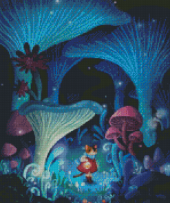 Mushroom Forest Diamond Paintings