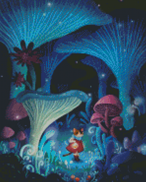 Mushroom Forest Diamond Paintings