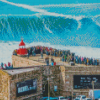 Nazare Giant Waves Portugal Diamond Paintings